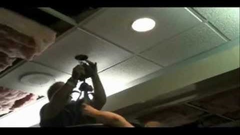 How to Install a Hanging Light into a Ceiling Tile