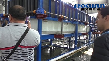 Fully automatic direct system block ice machine