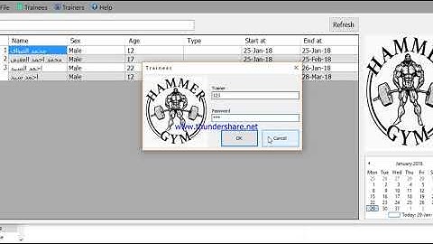 Gym Handling software by VB.NET