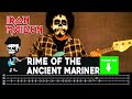 【IRON MAIDEN】[ Rime Of The Ancient Mariner ] cover by Cesar | LESSON | BASS TAB