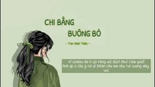 [Vietsub pinyin] Chi bằng buông bỏ - Trần Nhất Thiên《不如放过 - 陈壹千》