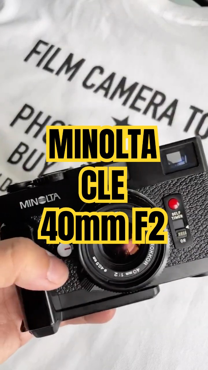 MINOLTA CLE フィルムカメラ 40mm F2.0 ミノルタ CLE 40mm F2付 整備清掃済み 極上美品 - 日進堂カメラ