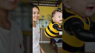Baby Turns Into A Flying Bee So Cute
