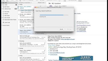 Create an olm file on a MAC