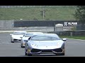 Lamborghini Huracan on track - Loud Sound &amp; exhaust crackle!