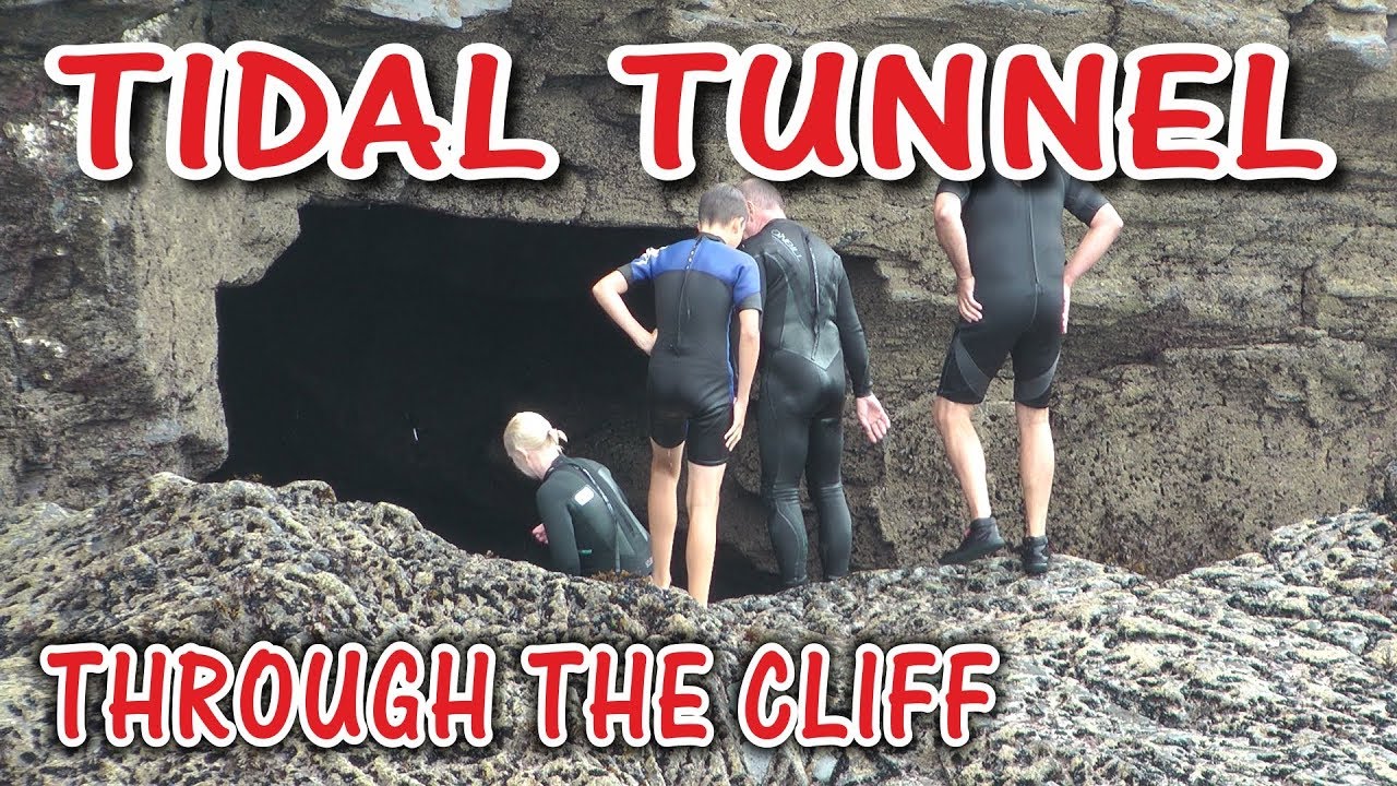 The Carl Shipwreck & Tidal Tunnel Through The Cliff
