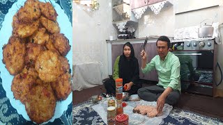 a day of life & Afghanistan Delicious chapali kebab /National food of afghanistan