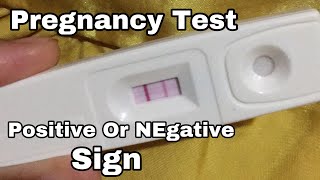 Positive or negative pregnancy test ...