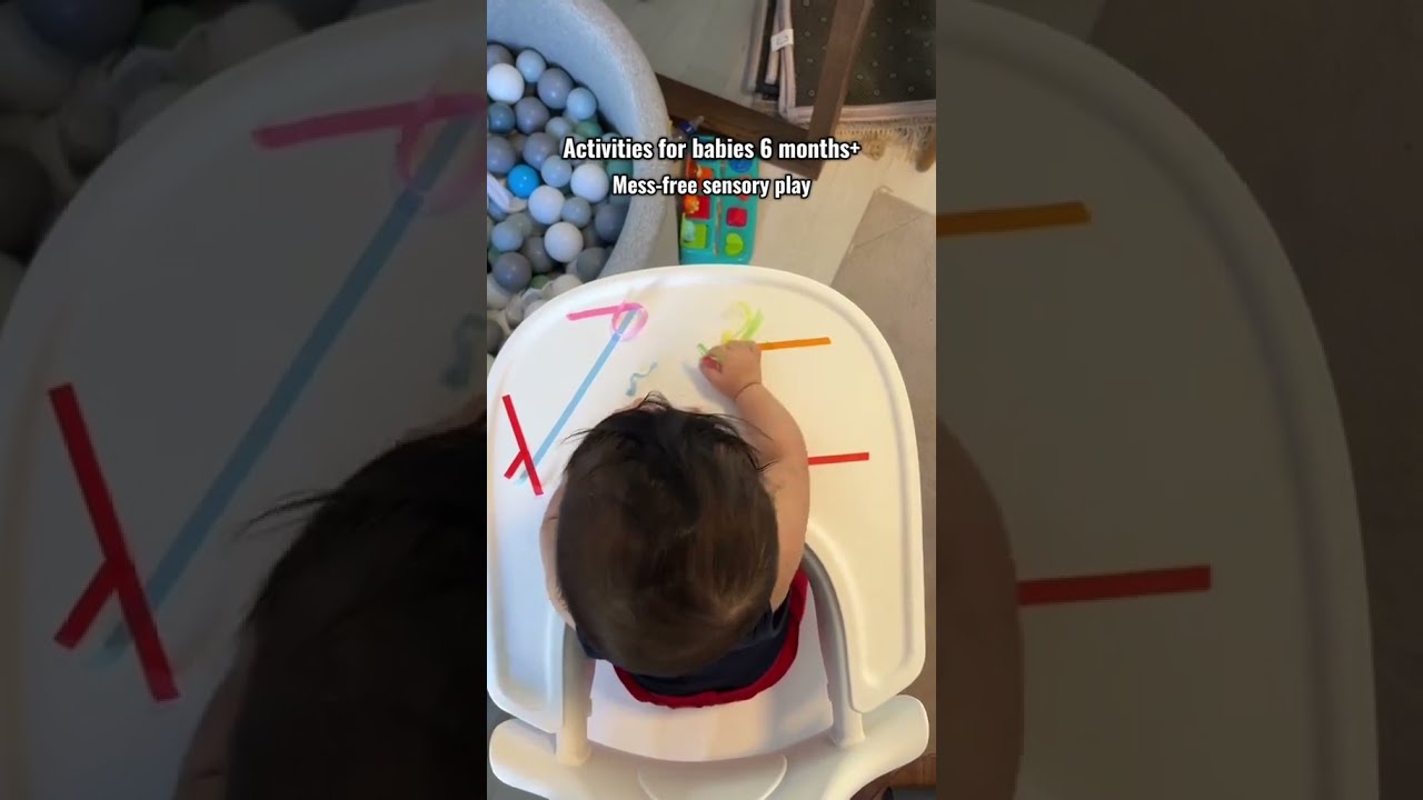 Mess Free Sensory Play For Babies 6 Months Teacher Diy Toddleractivities Shorts