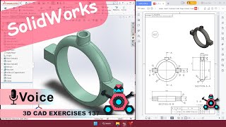 SolidWorks | 3D CAD EXERCISES 137 | StudyCadCam | Solution Tutorial |