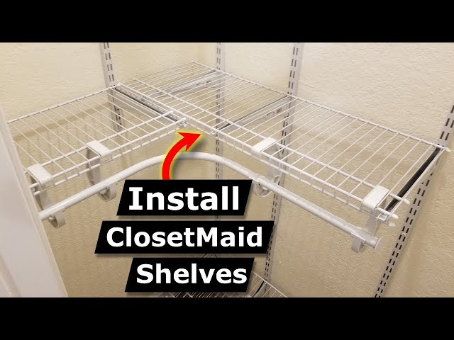 ClosetMaid 22875 ShelfTrack Adjustable Closet Organizer Kit, White