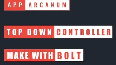 Unity - Top Down Controller make with Bolt (Free)