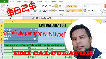 EMI Calculator in Excel