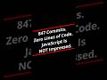 847 Commits. Zero Lines of Code. JavaScript Is NOT Impressed. #programming #animation #javascript