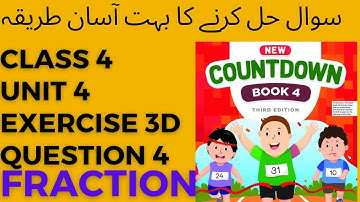 Oxford Countdown Book Class 4 Unit 3 FractionsEx3d | countdown level 4 math solutions@ytacademy198