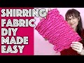 How to Shirr Fabric the Easy Way! How to Sew Shirring Tutorial | Sew Anastasia