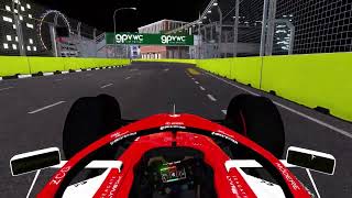 rFactor 2   F1 2022 Guanyu Zhou   Singapore Controller hotlap (1:44.294)