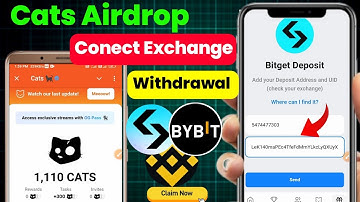 Cats Airdrop me BitGet exchange conect kaise kare // how to connect cats BitGet Wallet , bybit app