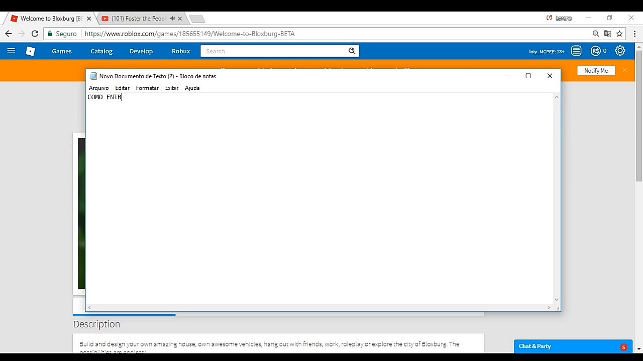Como Entrar No Bloxburg De Graca Youtube - https www roblox com games 185655149 welcome to bloxburg beta