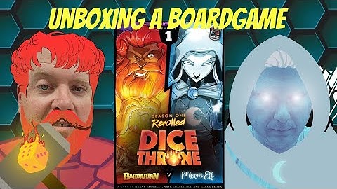 Dice Throne, Barbarian VS Moon Elf - An Unboxing