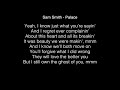 Sam smith  palace lyrics