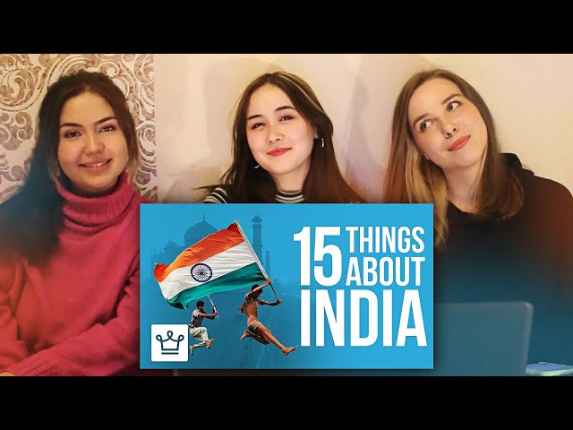 Russian Girls React to 15 facts you didn't know about India class=