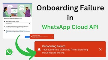 Fix the Onboarding Failure in WhatsApp Business Platform | Onboarding Failure in WhatsApp Cloud API