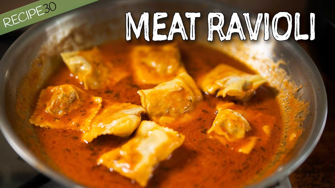 Cheese & Meat Ravioli Recipe, the best homemade ravioli ever!