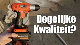 Lezen ik ben slaperig Geplooid Action FERM 20V accuboormachine review - YouTube