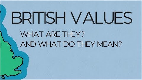 British Values: What are they?