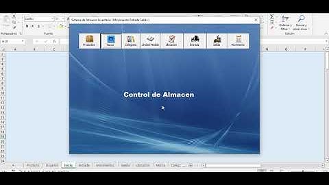 CONTROL DE ALMACEN INVENTARIO EN STOCK  MACRO VBA EXCEL