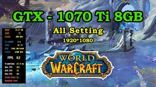 NVIDIA GeForce GTX 1070 8 GB Review - World of Warcraft: WoD