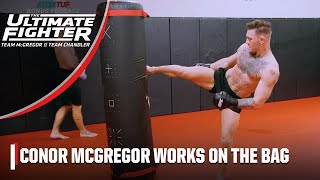 Celebrity The Ultimate Fighter Bonus Footage: Conor McGregor works with a heavy bag | ESPN MMA Wealth