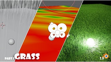 Modeling  Realistic Grass And Using Hair System In Blender (Part 2)
