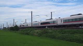E657系 80M 特急ときわ80号 品川 行 友部~内原 夏の田園風景を通過 2018.07.07