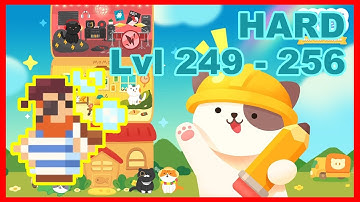 [HARD] Walkthrough Level 249 - 256 (Pirate Level) - Meow Tower: Nonogram Cute Cats
