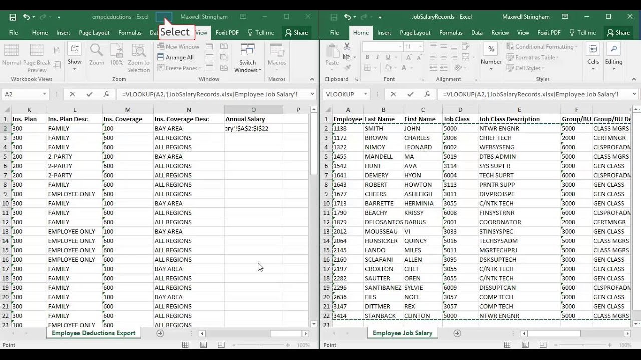 Excel Vlookup With Multiple Workbooks Youtube