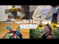 Studio Vlog #6: Busy Jewelry Studio Day: Casting, Polishing & Stone Setting!