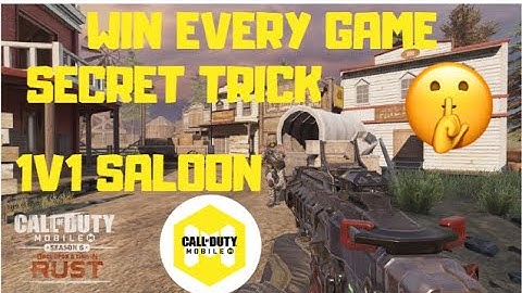Win EVERY 1v1 duel SALOON map cod mobile | How to win every MATCH tips & tricks SALOON MAP 1V1 COD M