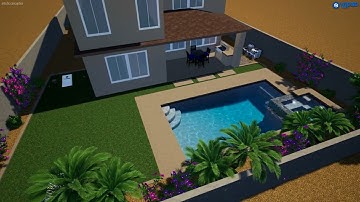 Smith Backyard Oasis- Thunderbird Pools and Spas- ThunderScapes