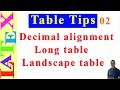 Table Formatting in Latex-02 (LaTeX Tips/Solution- 18)