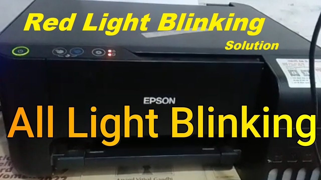 Epson Printer All Light Blinking Solution How To Fix Epson Printer All Light Blinking