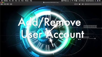 MacOS: How To Add/Remove User Accounts (MacBook / iMac)
