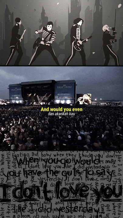 My Chemical Romance - I Don't Love You (Live) || Lyrics || Terjemahan || Story WhatsApp