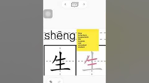 How to write 生 #how to write #write #Chinese #Strokes #HSK #trainchinese #stroke order #ลำดับขีด