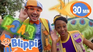 Blippi and Meekah's Dino Dance Song! | Blippi Kids Songs | Love from Moonbug