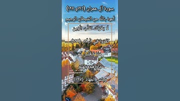 سورة آل عمران الآية ١٩٦ و ١٩٧