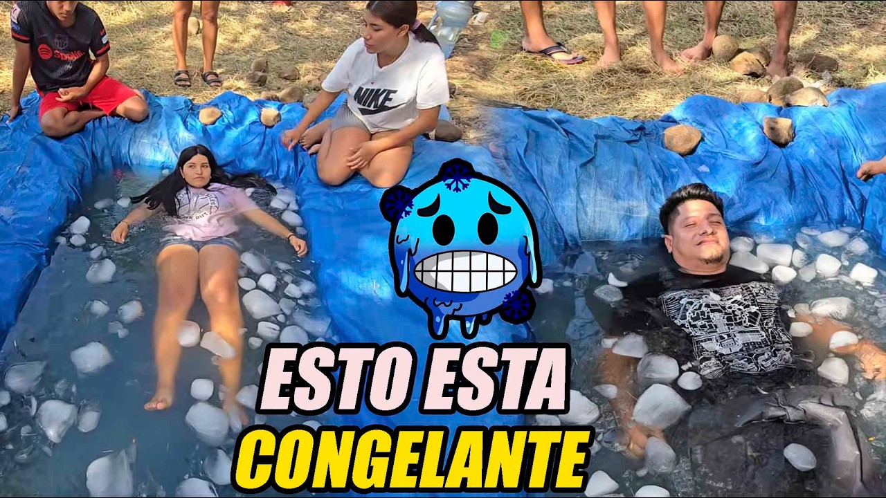 Melissa le enseña a tierra como se aguanta el frio.