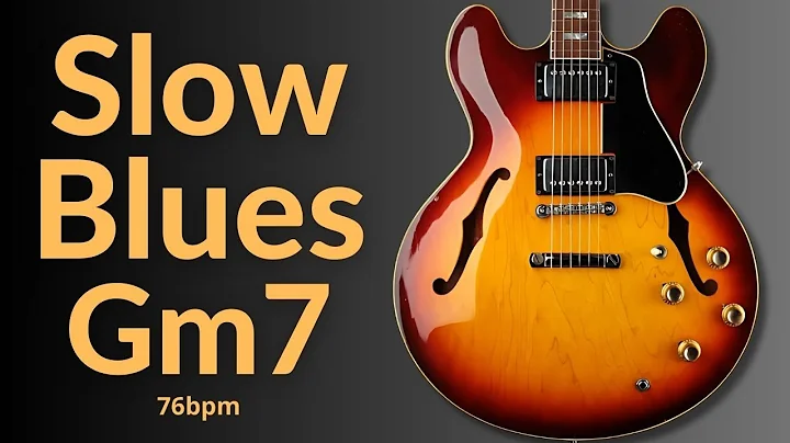 Slow & Seductive Blues Guitar Backing Track in G Minor (Gm7)