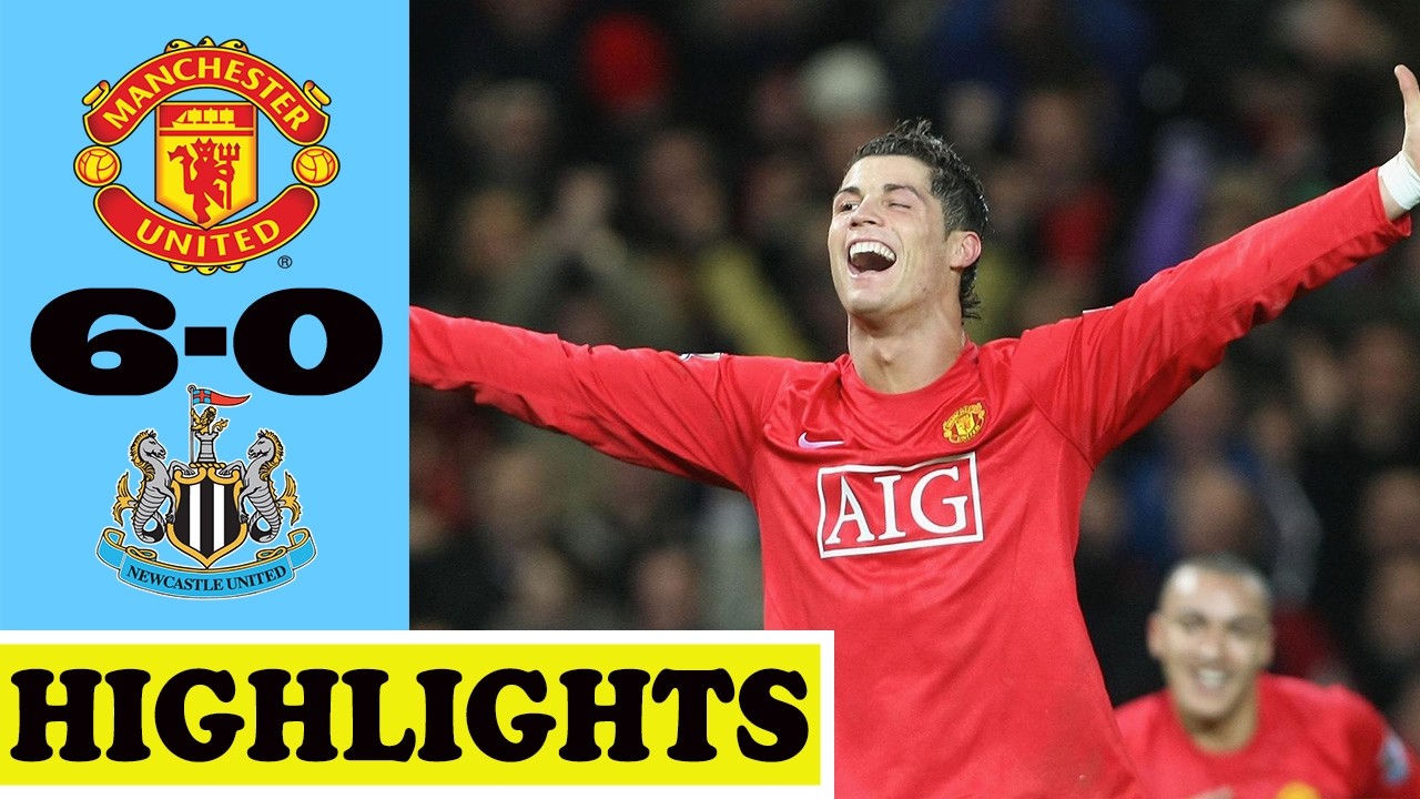 Manchester Utd 6x0 Newcastle | Primer Hat Trick De Cristiano Ronaldo